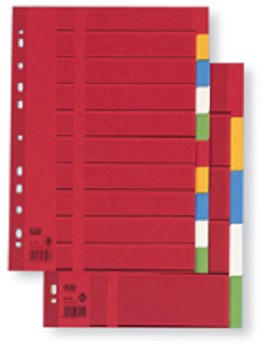 tabbladen-set, 5 delig, kleur